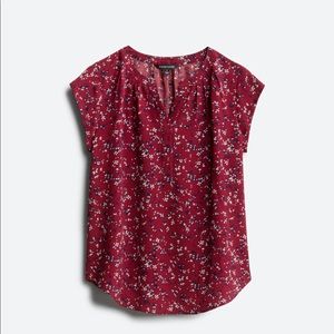 Business Casual Red Blouse - 41 Hawthorn. Size Small